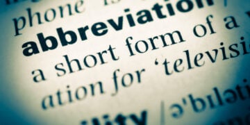 This is why we use abbreviations to make names shorter